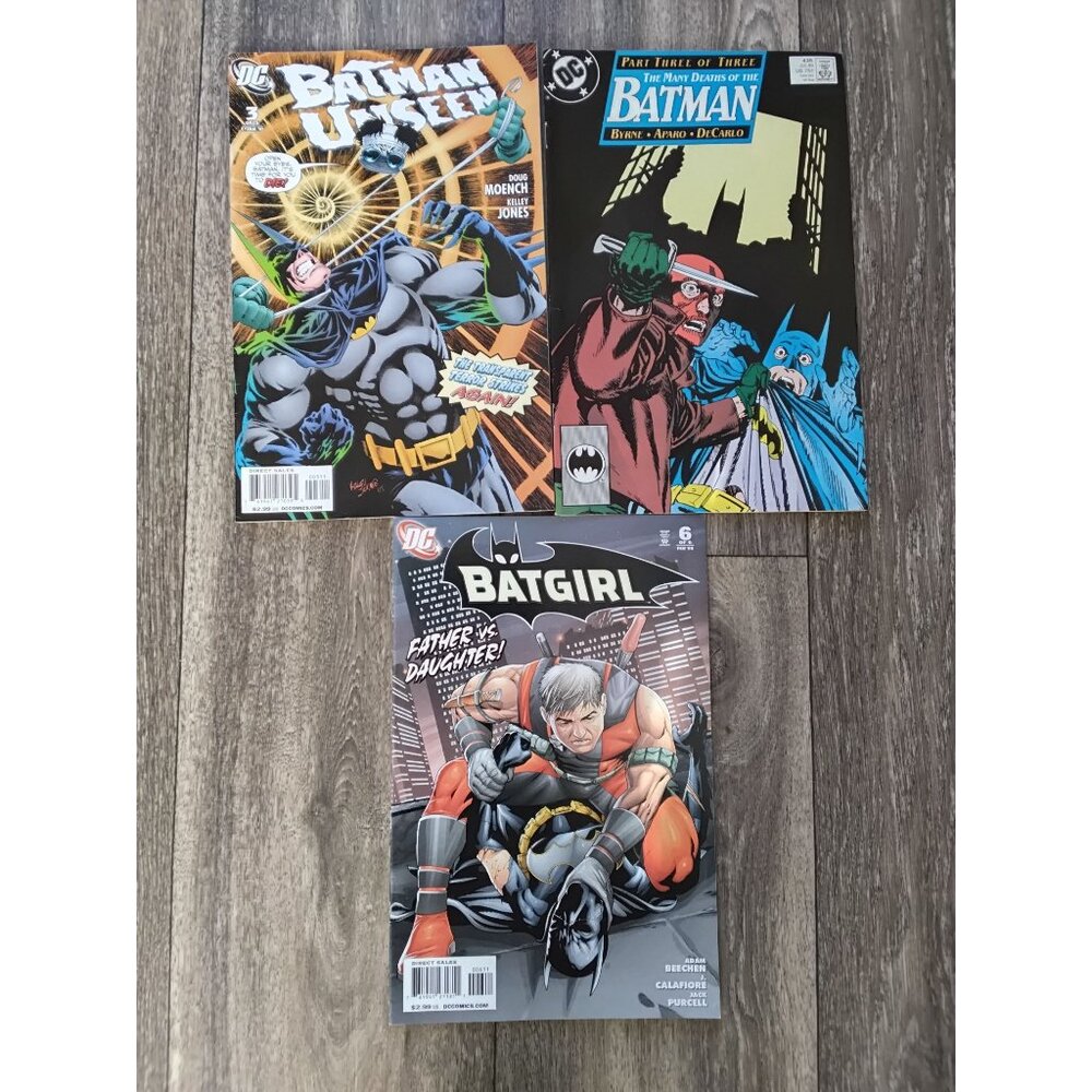 BATMAN BATGIRL COMICS LOT 3PCS MIx TITLES VINTAGE & MODERN
